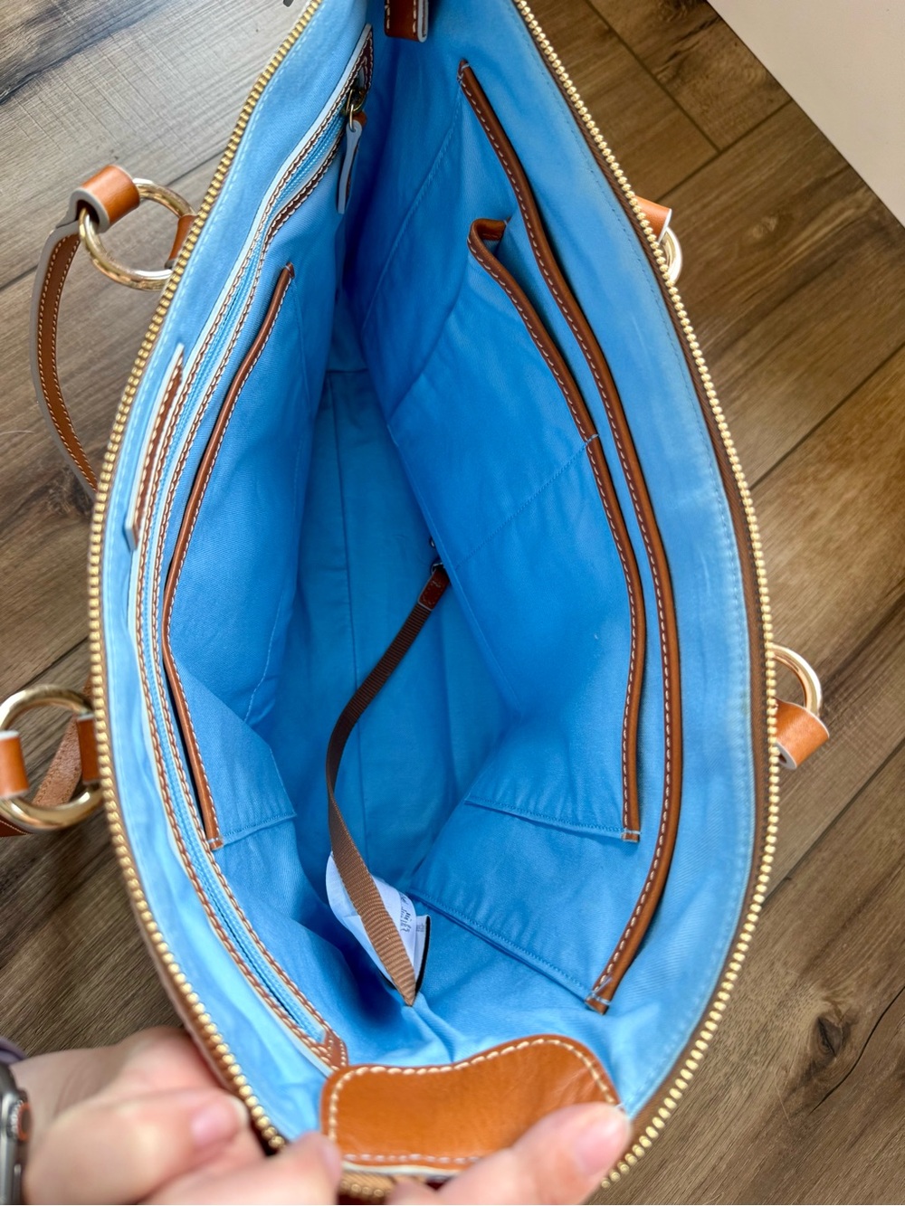 Disney Pixar Maps Dooney & Bourke Tote | EUC | Zip Closure | Blue Lining - Picture 12 of 14